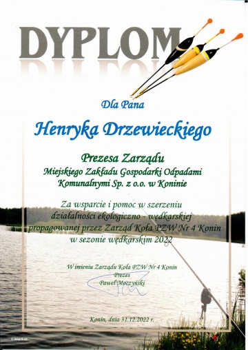 podziękowania dla Spółki 3