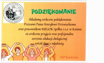 Podziękowania