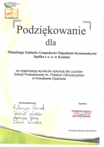 Podziękowania