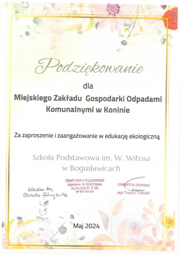 Podziękowania