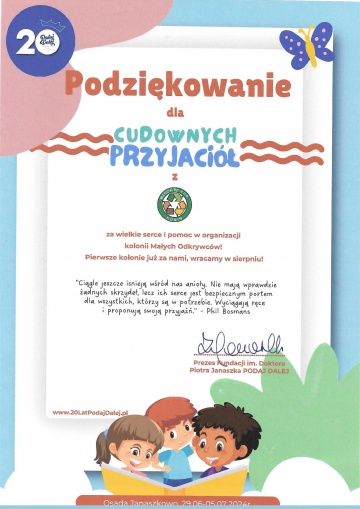 Podziękowania