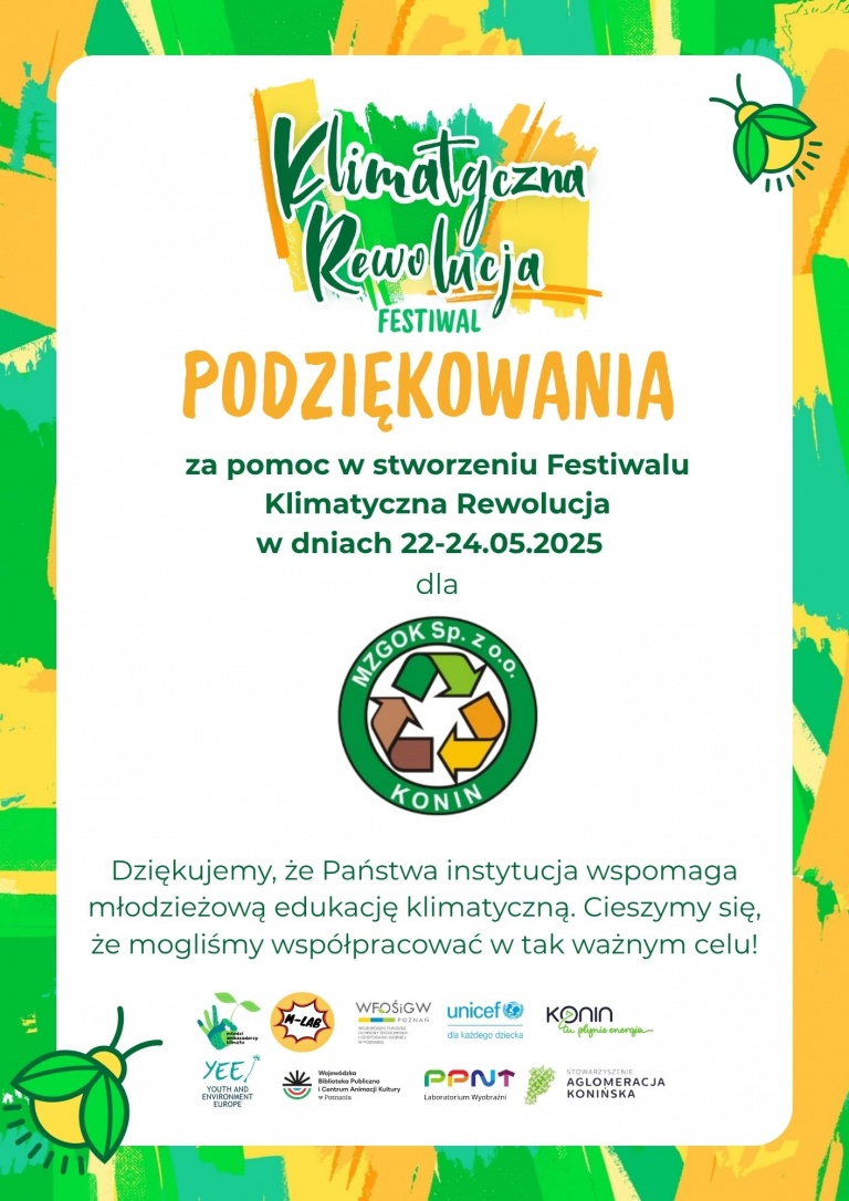 Podziękowania 2025